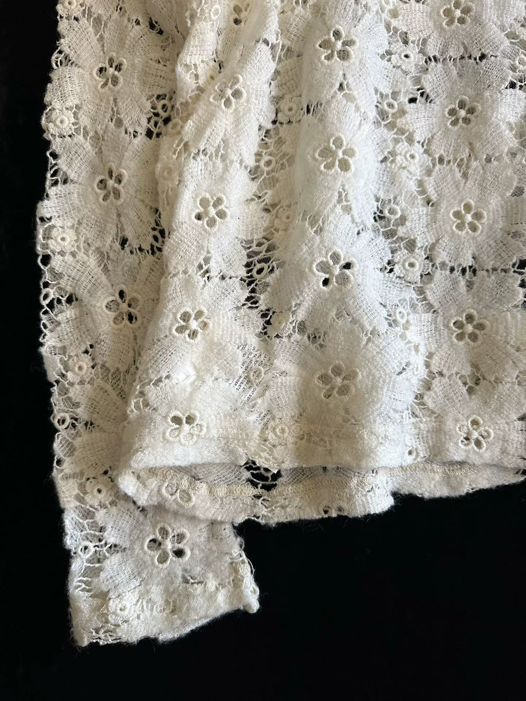 Comme Des Garcons 2015 Cream Wool Top