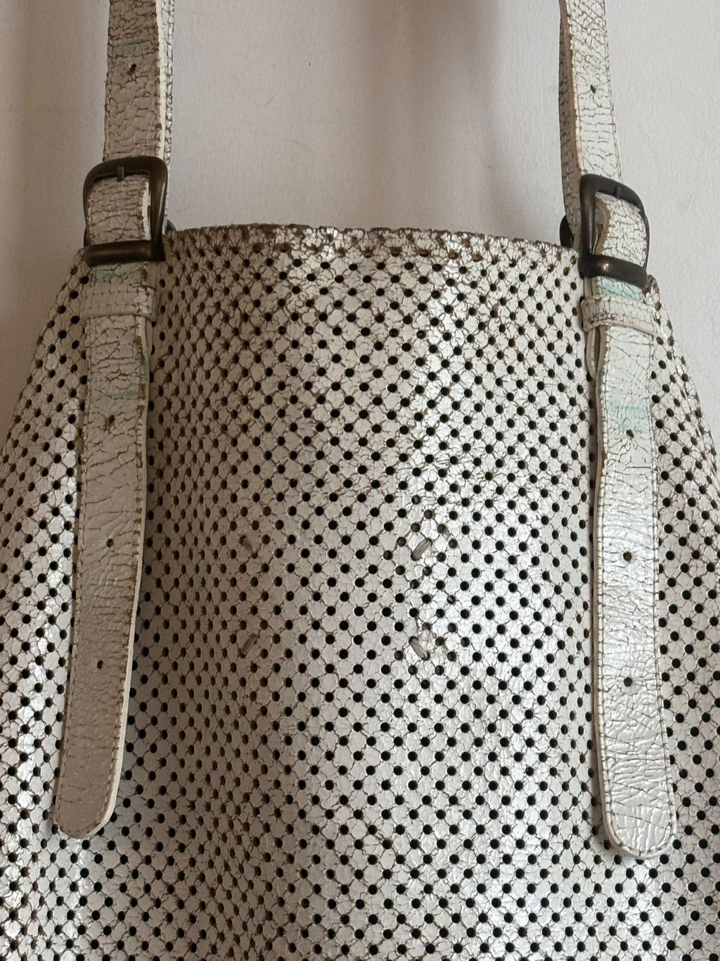 Maison Martin Margiela | SS2009 Paint‑Coated Laser‑Perforated Tote Bag