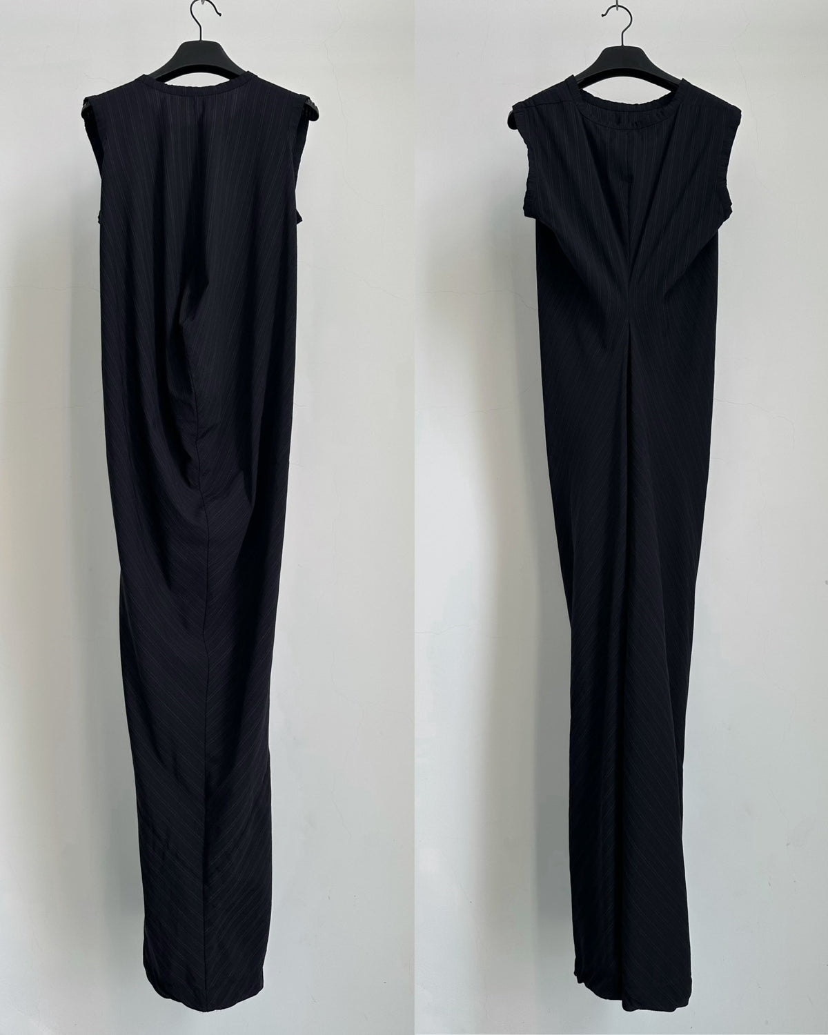 Comme Des Garcons Navy Wool Dress