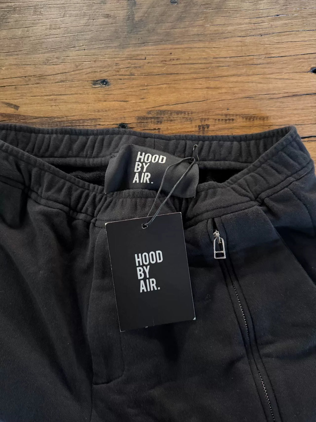 HBA Hood By Air FW15 Yard sweatpants Black Cotton Pants