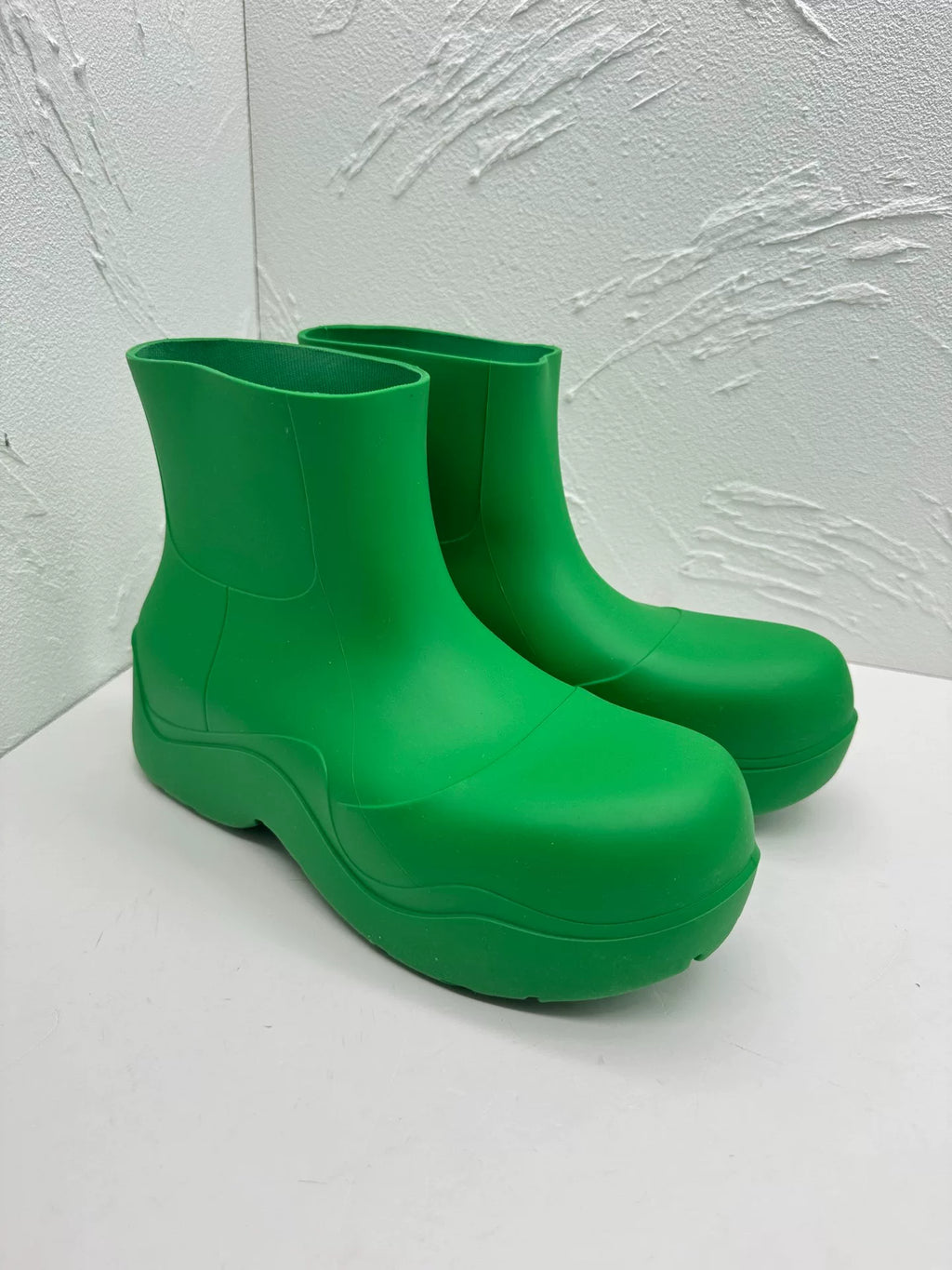 Bottega Veneta Puddle Green Rubber Boots
