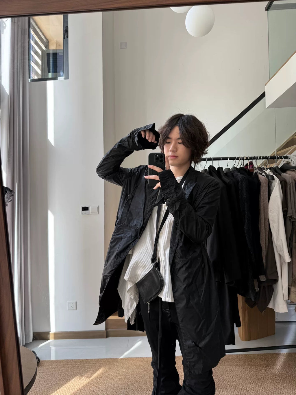 Rick Owens SS15 Faun Double-Breasted Runway Coat