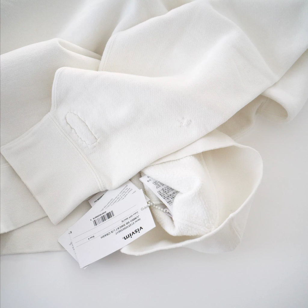 VISVIM JUMBO SB SWEAT L/S CRASH Destroyed Patch Sweater