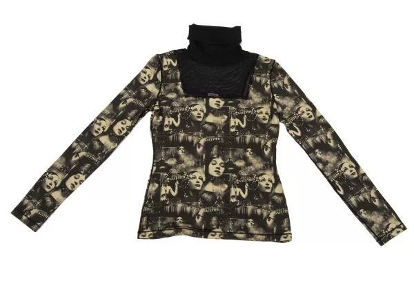 Jean Paul Gaultier Vintage Dark Portrait Top