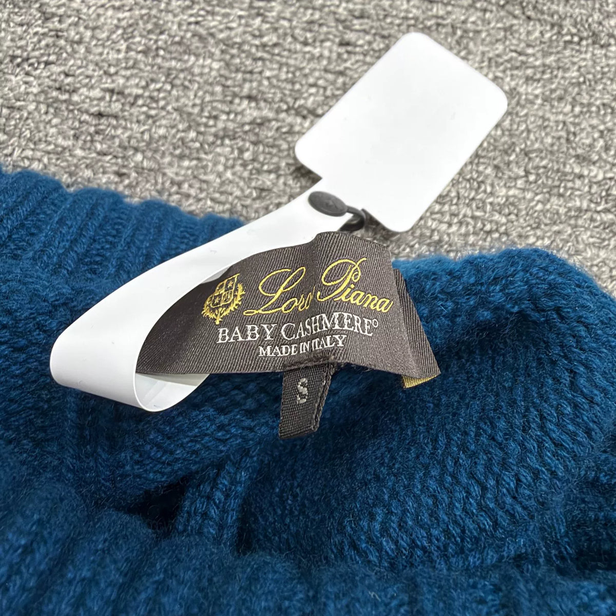 Loro Piana BABYCASHMERE Three-Color Patchwork Cashmere Knit Sweater