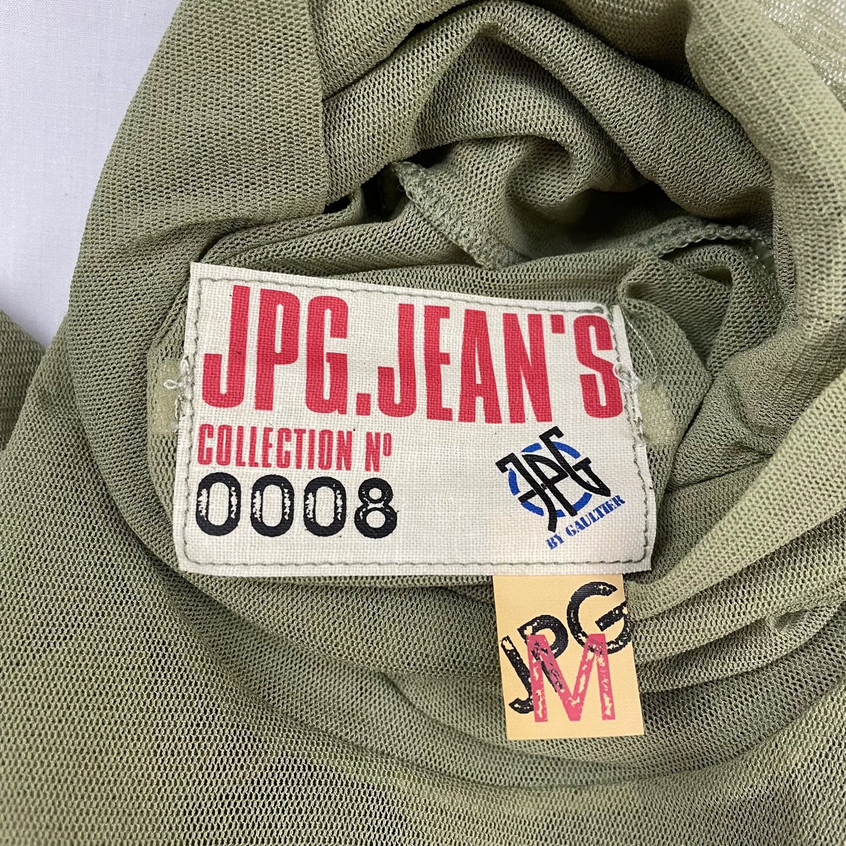2003 Fall/Winter Jean Paul Gaultier Eye Print Elastic Mesh Turtleneck Long-Sleeve T-Shirt