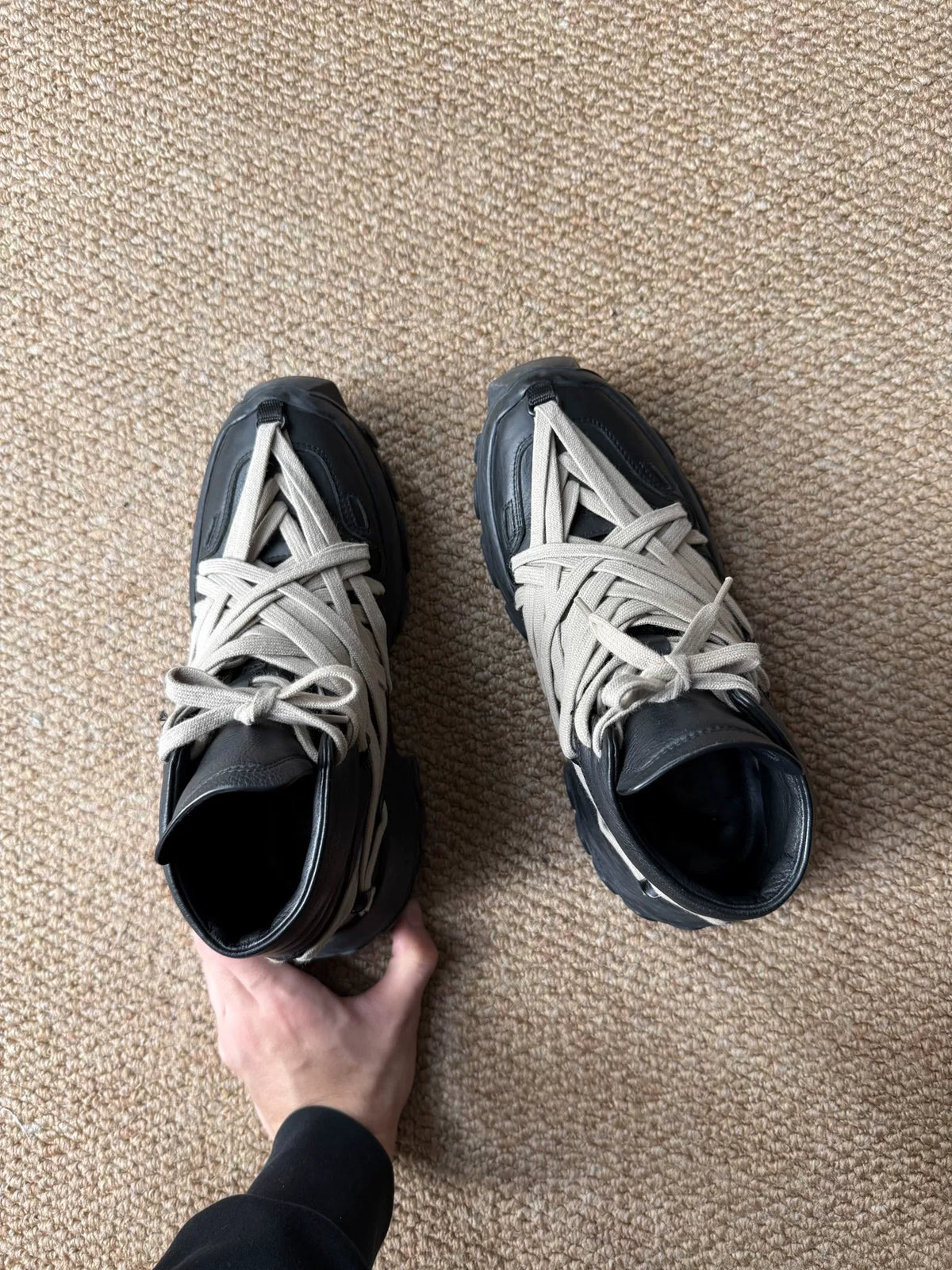 Rick Owens Octopus Sole Laced Sneakers