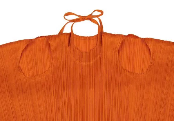 Issey Miyake Vintage Orange Pleated Top
