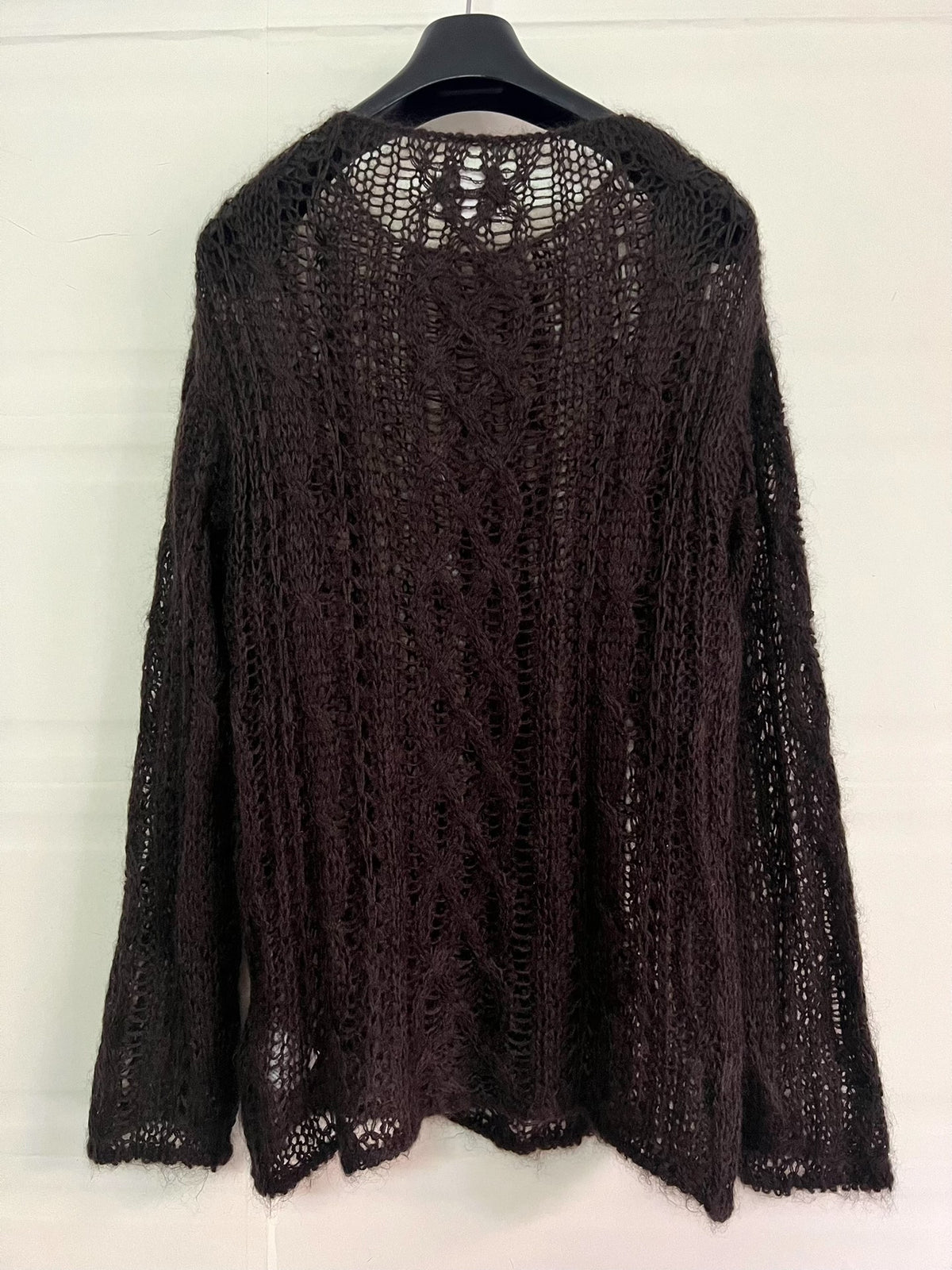 TAKAHIRO MIYASHITA TheSoloist 20AW Miyashita Takaaki designer mesh cut-out jacquard sweater