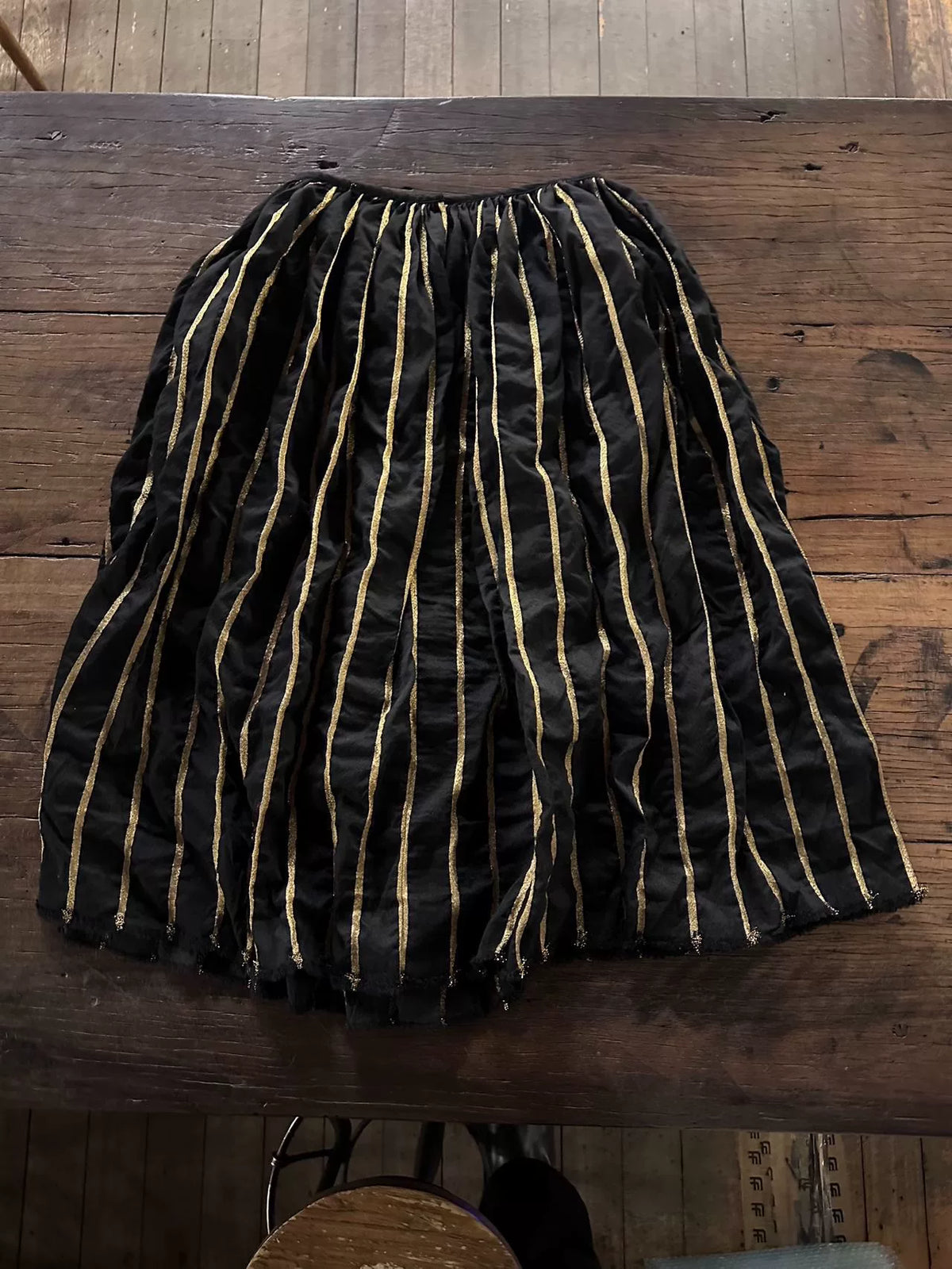 Uma Wang FW16 Striped Wool Skirt