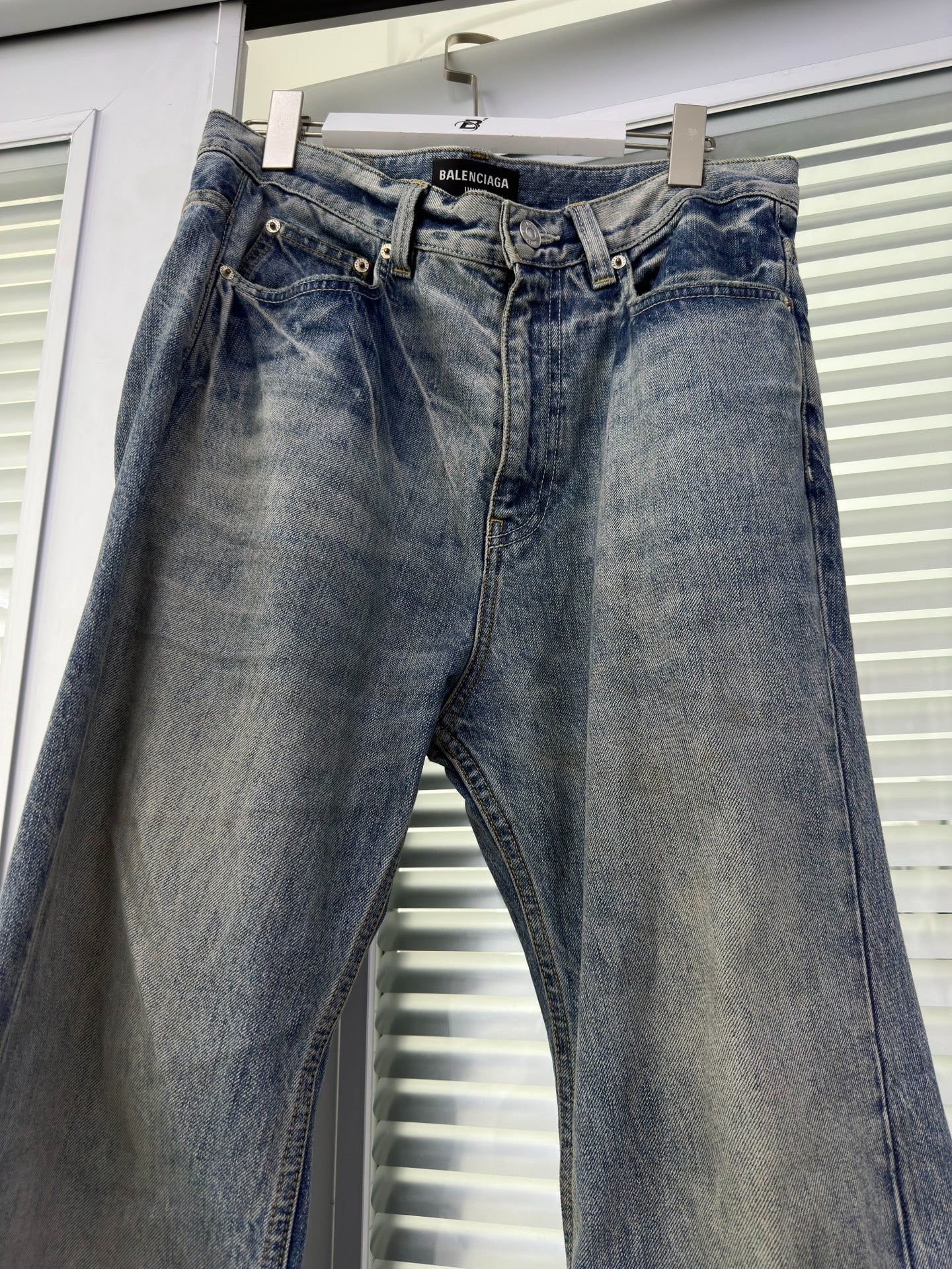 Balenciaga 22FW Blue Flared Jeans