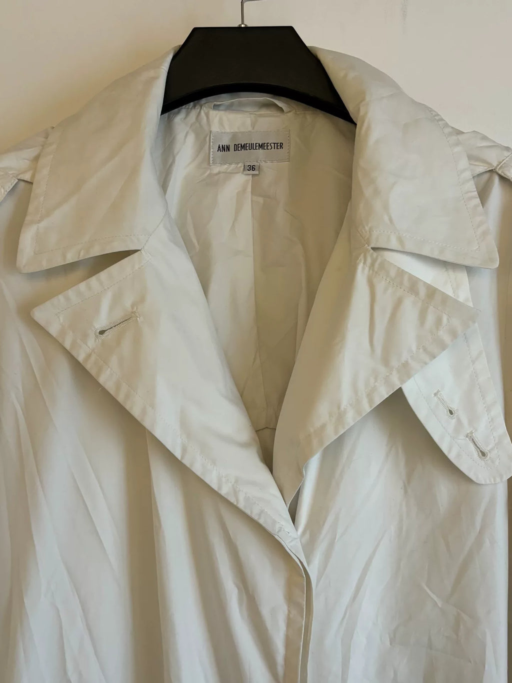 Ann Demeulemeester White Coat