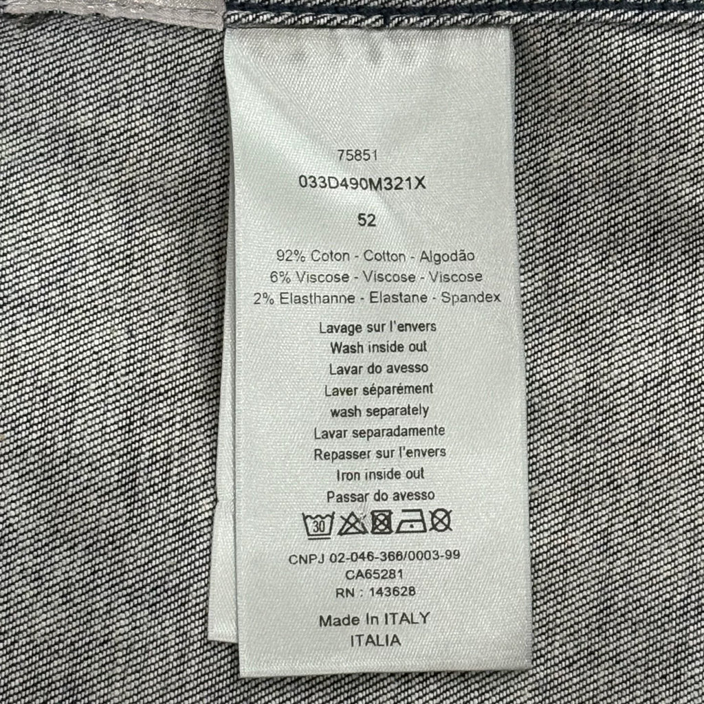 Dior Vintage All-Over Logo Flocked Denim Jacket