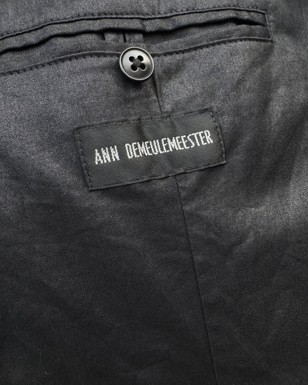 Ann Demeulemeester SS07 Black Runway Jacket