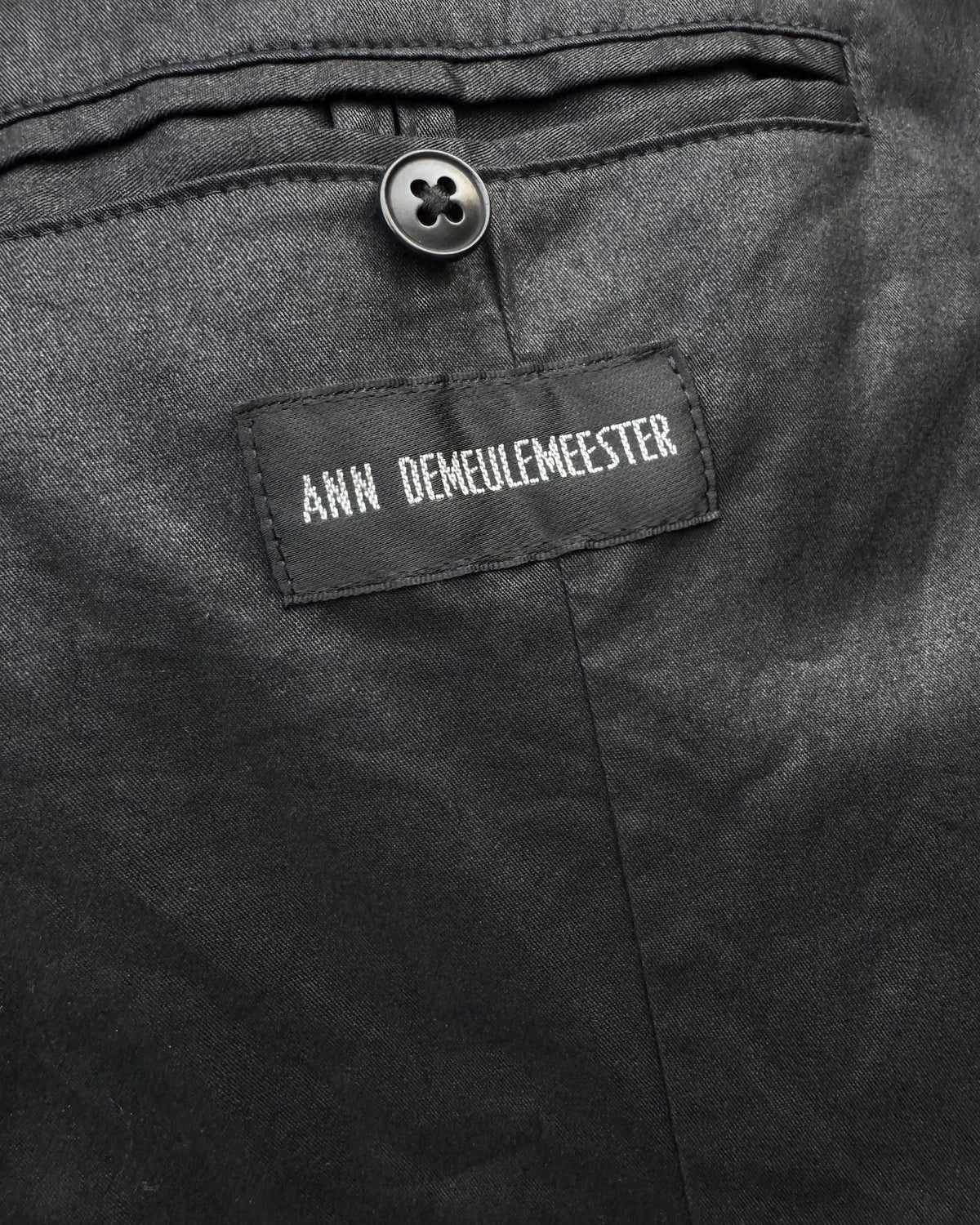 Ann Demeulemeester SS07 Black Runway Jacket