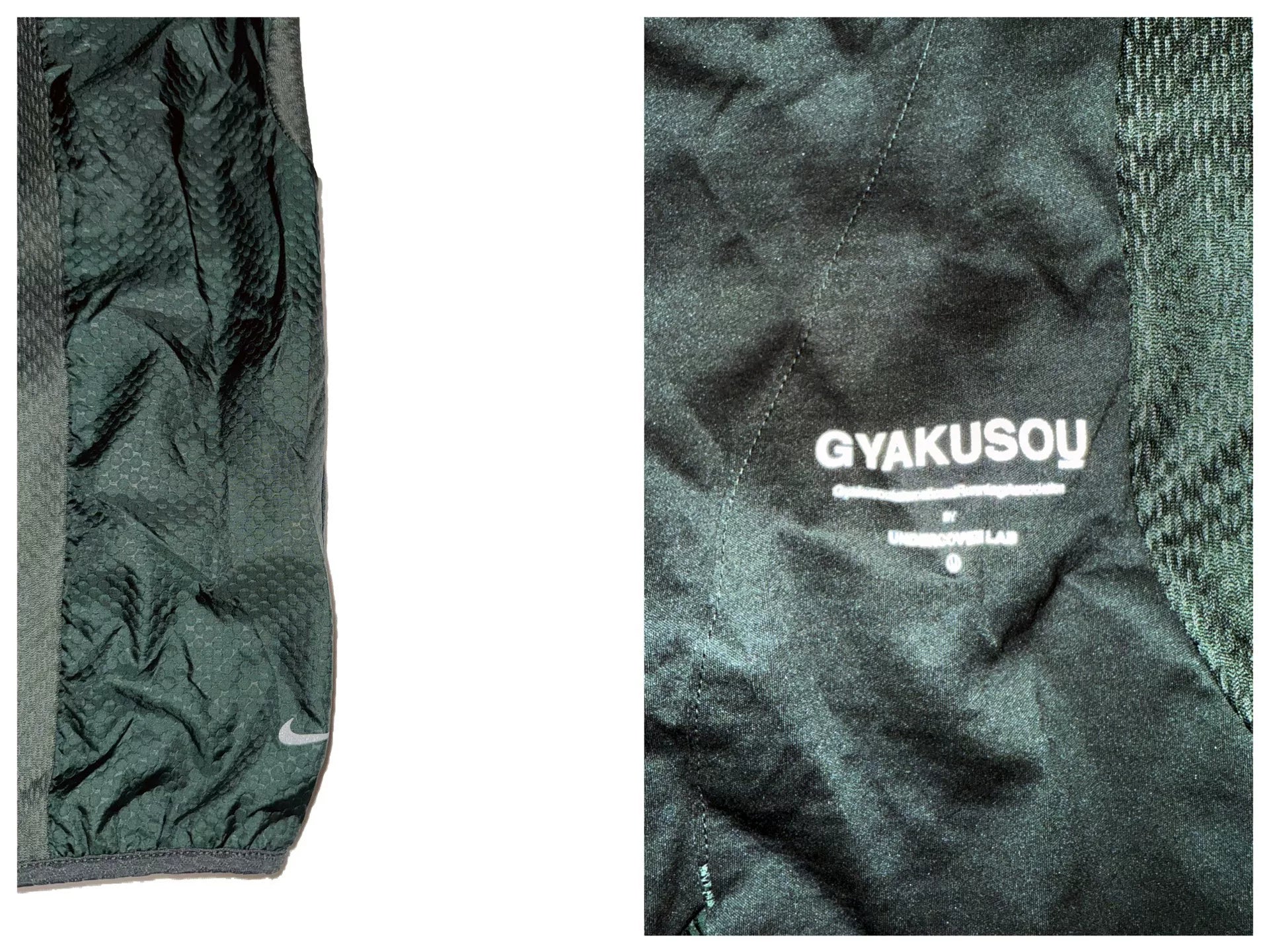 GYAKUSOU Nike Lab UC Jun Takahashi's reverse running series softshell hoody running jacket