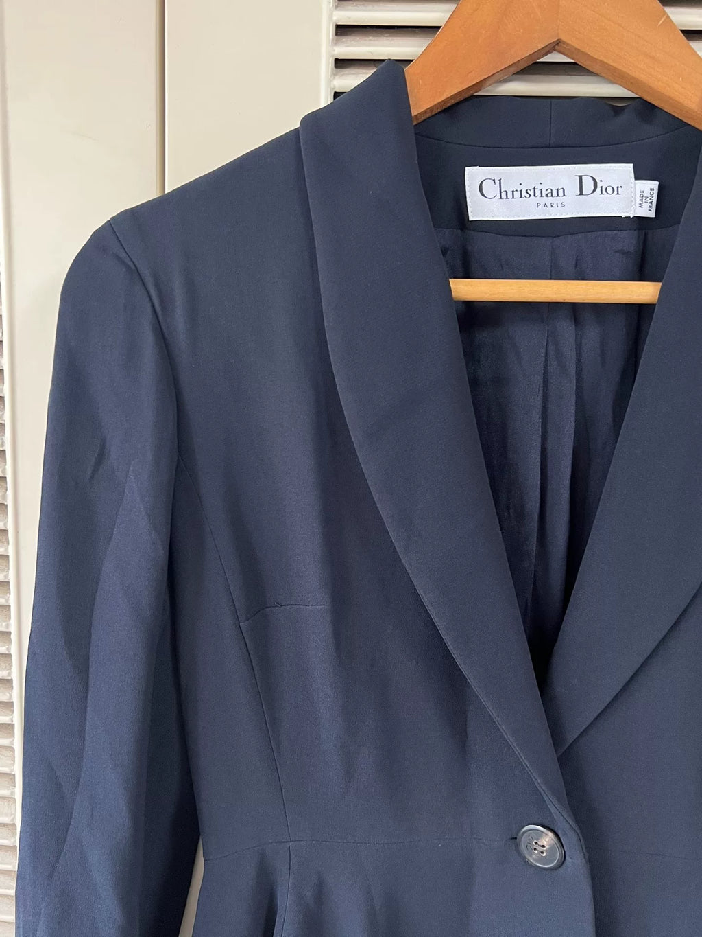 Christian Dior Women's Suit Jacket Navy Blue