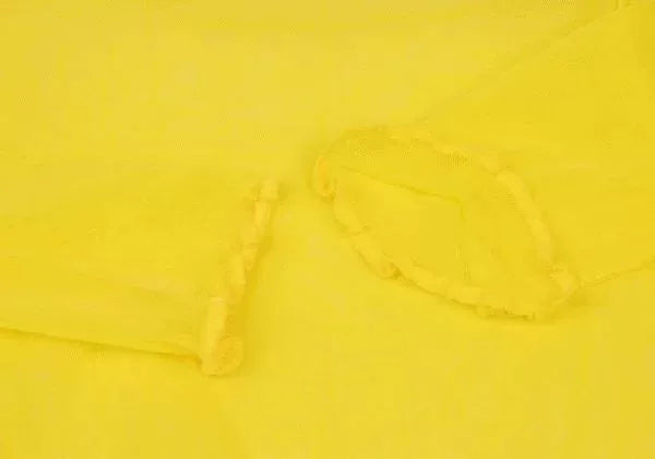 Jean Paul Gaultier Vintage Yellow Mesh Knit Sweater