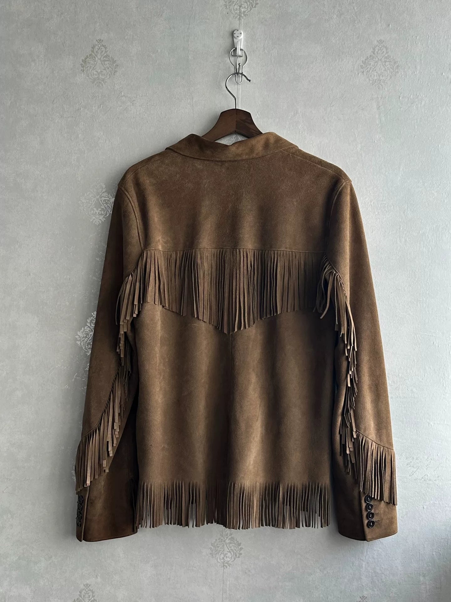 Saint Laurent 15ss Suede Fringe Jacket