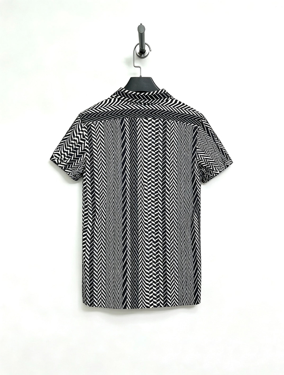 LEMAIRE Geometric Line Runway Short-Sleeve Shirt