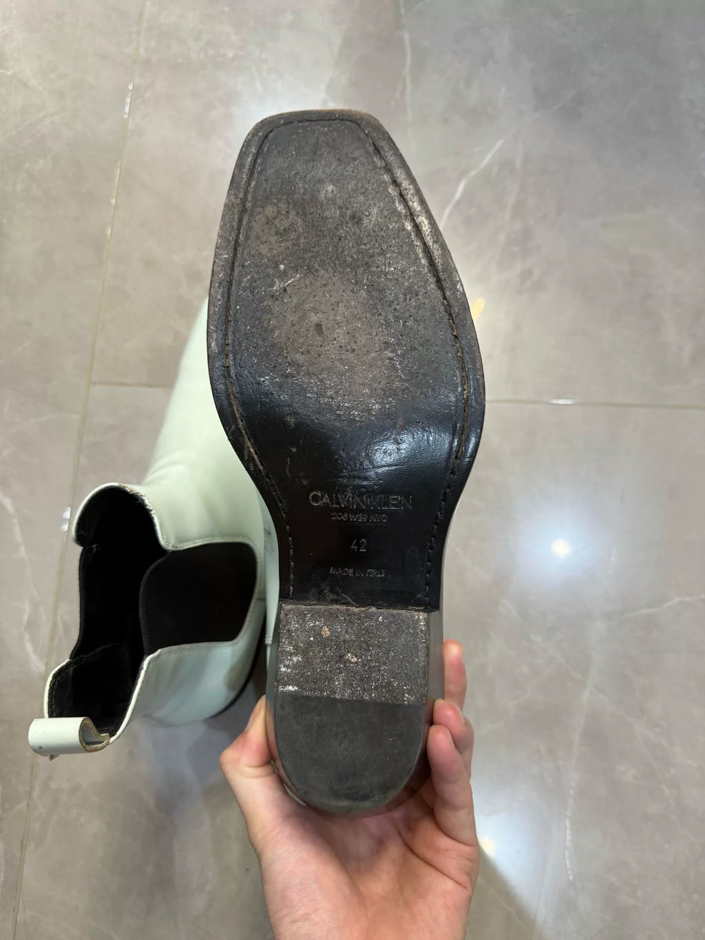 Calvin Klein SS06 Ck205w39nyc Patent Leather Chelsea Boots