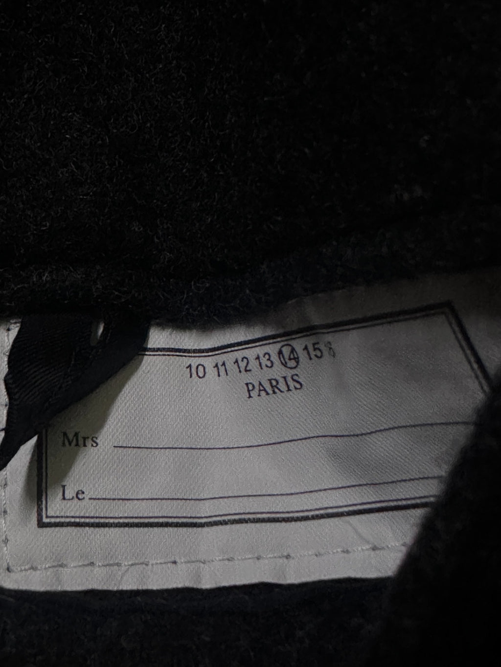 Maison Martin Margiela Leather Pieced Wool Jacket