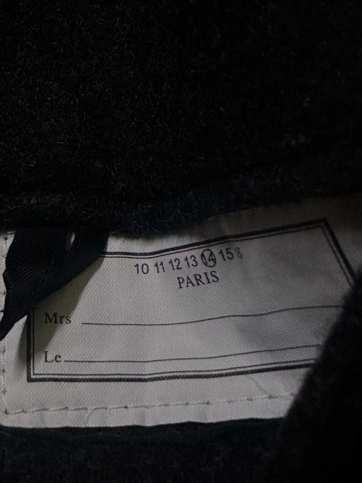 Maison Martin Margiela Leather Pieced Wool Jacket