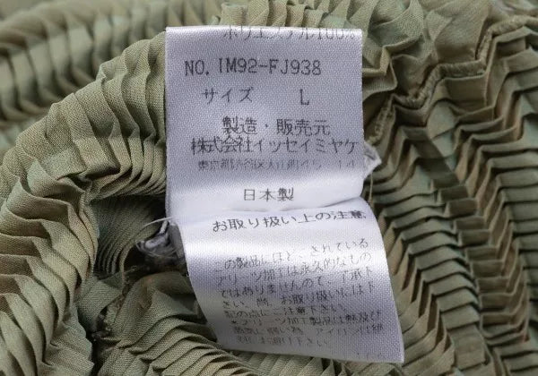 Issey Miyake Vintage Green Pleated Top