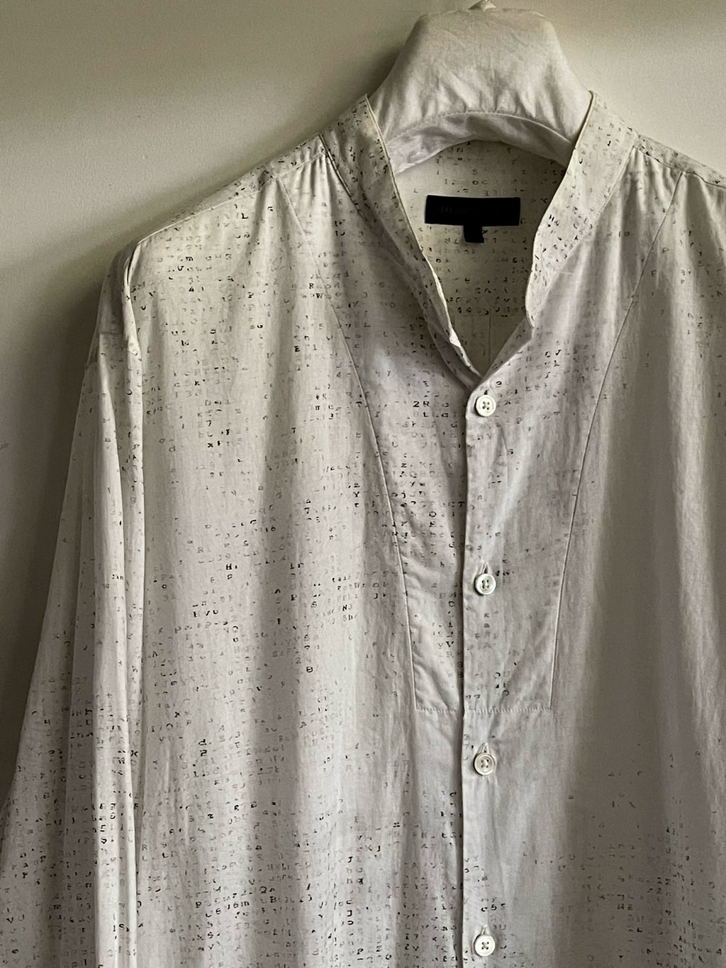 Ann Demeulemeester Matrix Code Shirt