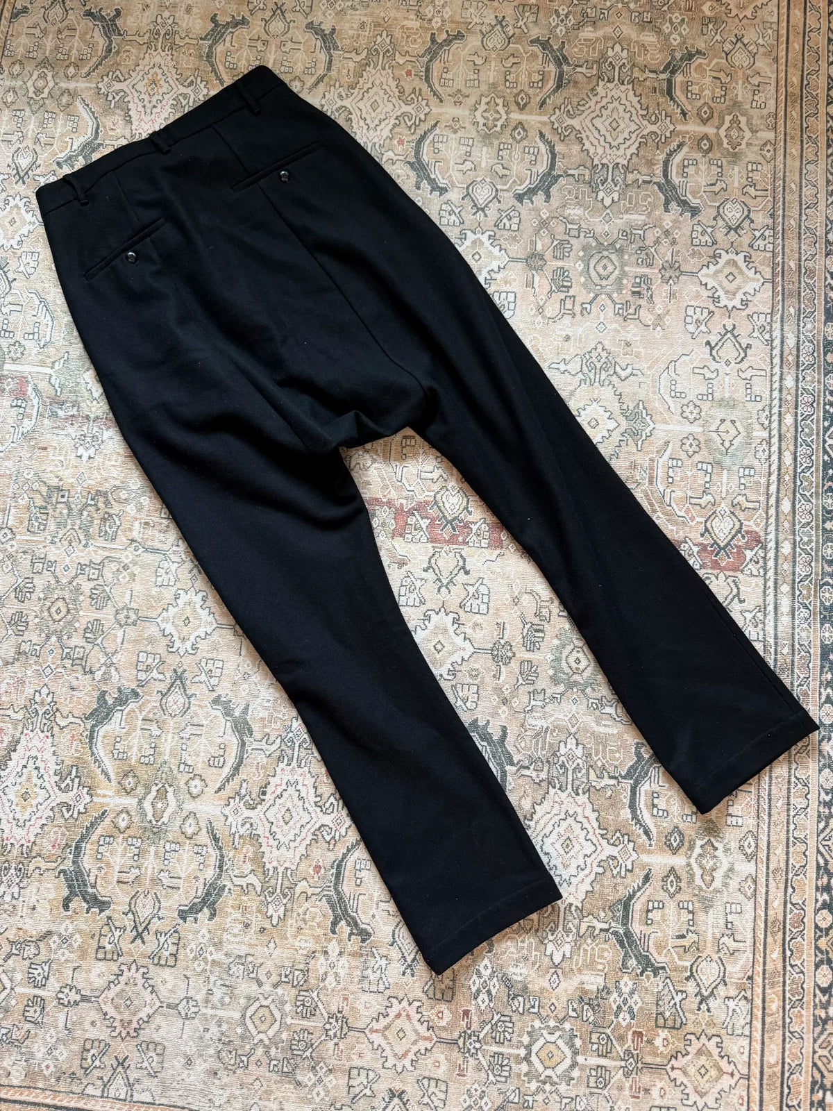 Rick Owens Mainline Wool Drop-Crotch God Pants