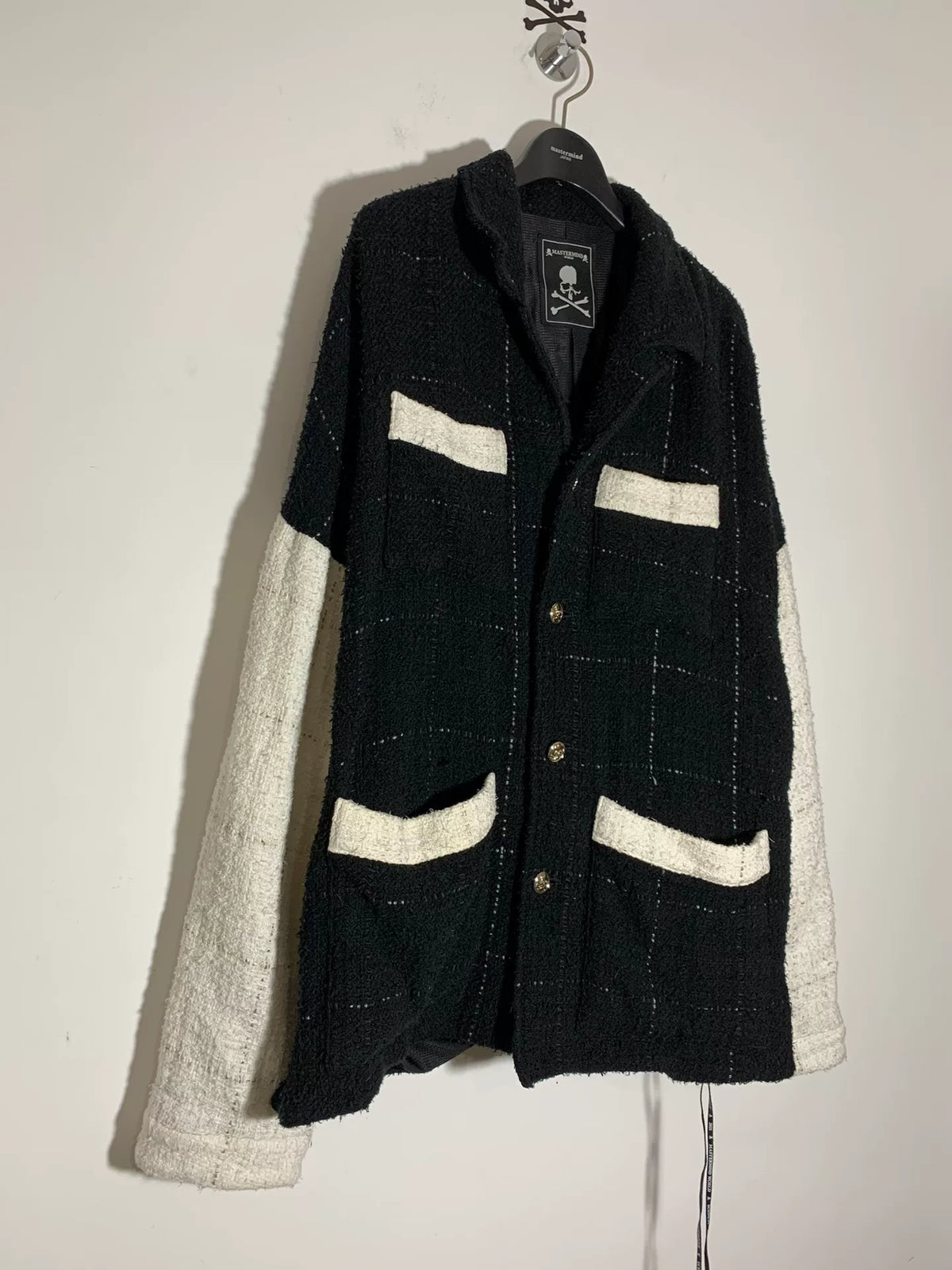 mastermind Japan Gold Thread Embroidery Cotton Linen Silk Blend Jacket