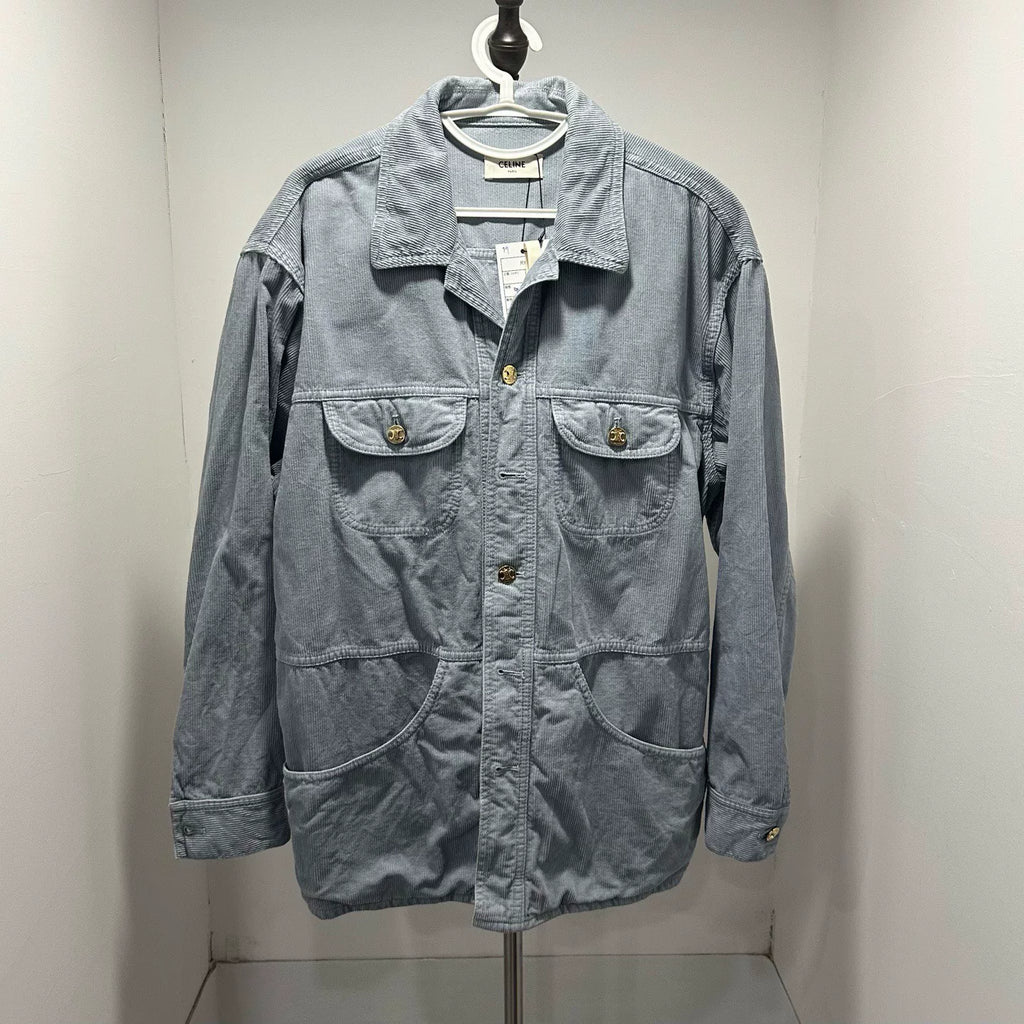 Celine Triomphe Gold Buckle Jacket Shirt