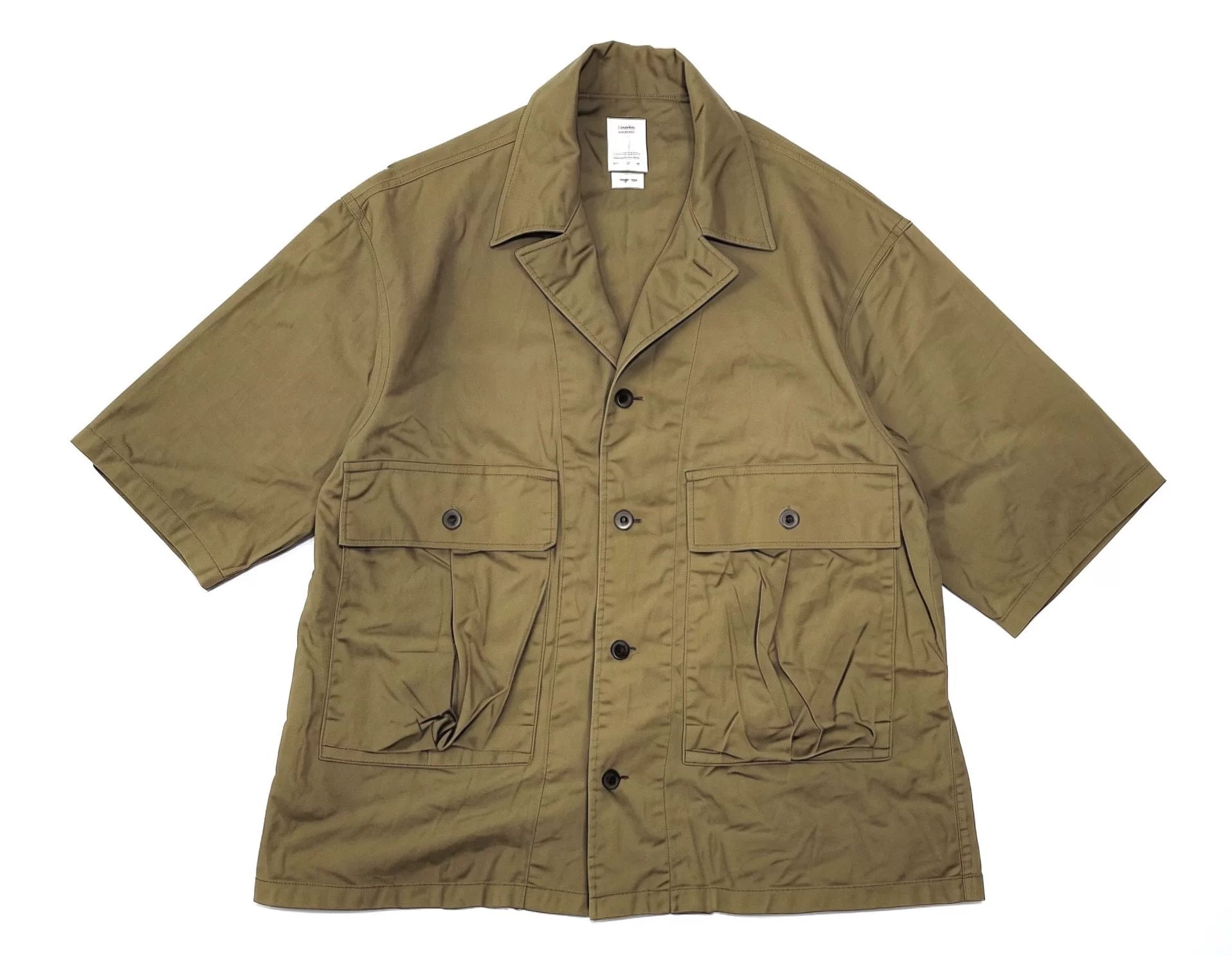 Visvim 19SS Cornet S/S Short Sleeve Olive Shirt
