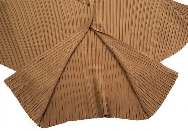 Issey Miyake Vintage Brown Deformed Pleated Top