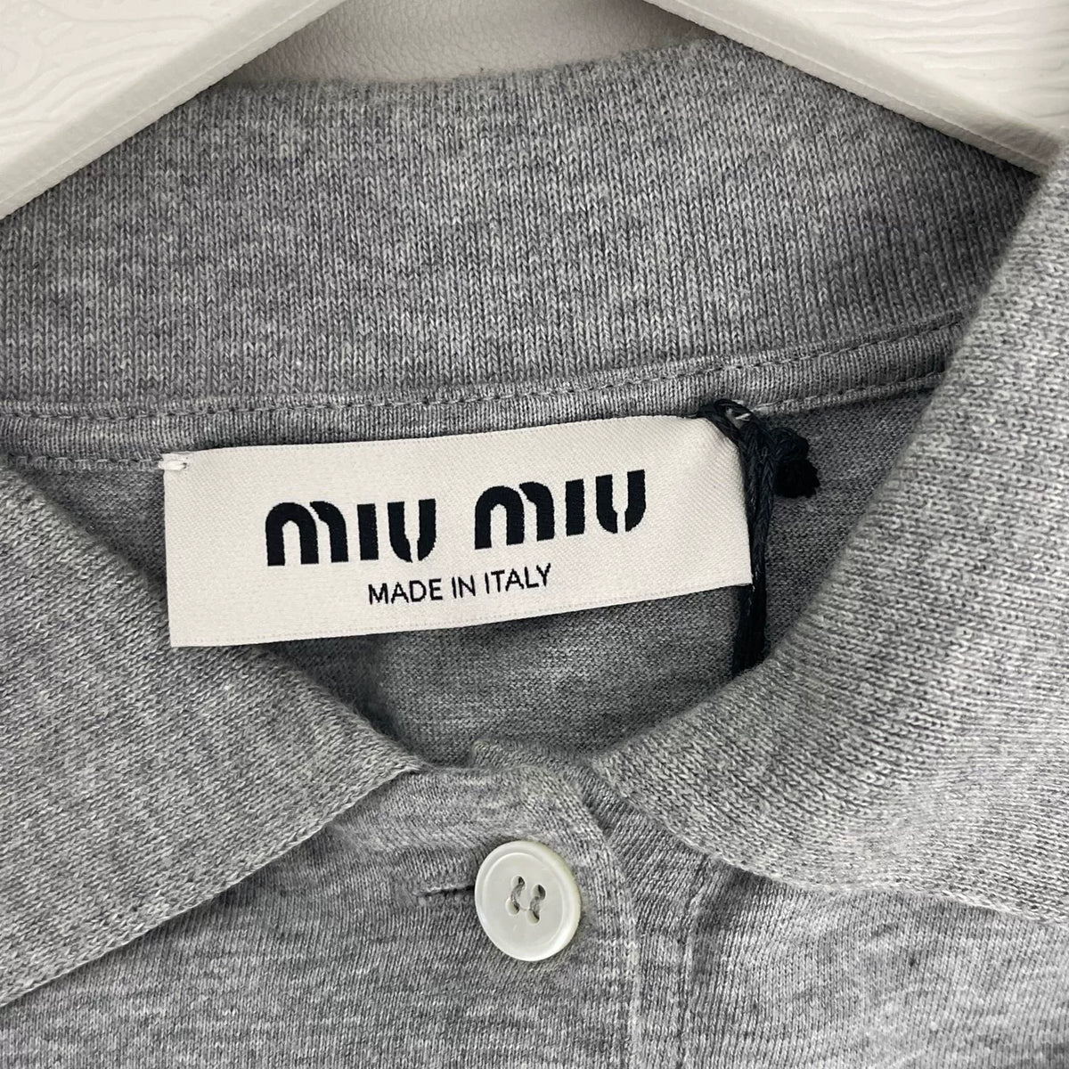 Miumiu 2025 Polo Long-Sleeve Shirt
