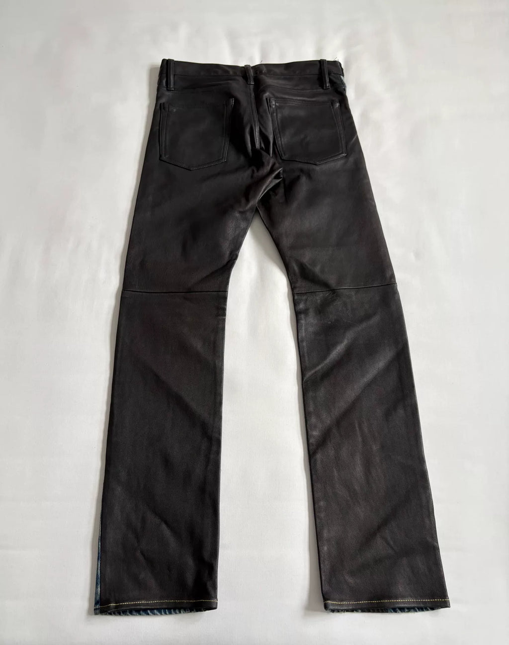 hysteric glamour denim patchwork leather pants Japanese brand Hysteric (HG) printed denim