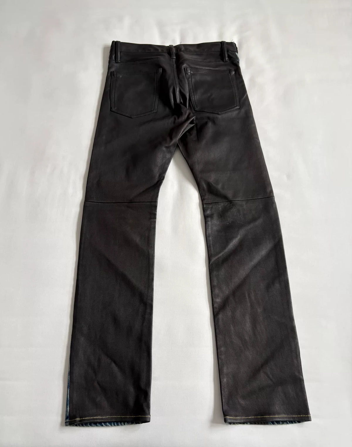 hysteric glamour denim patchwork leather pants Japanese brand Hysteric (HG) printed denim