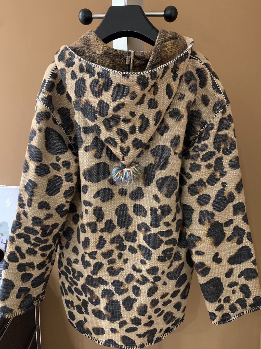 Saint Laurent 16SS Leopard Embroidered Cape