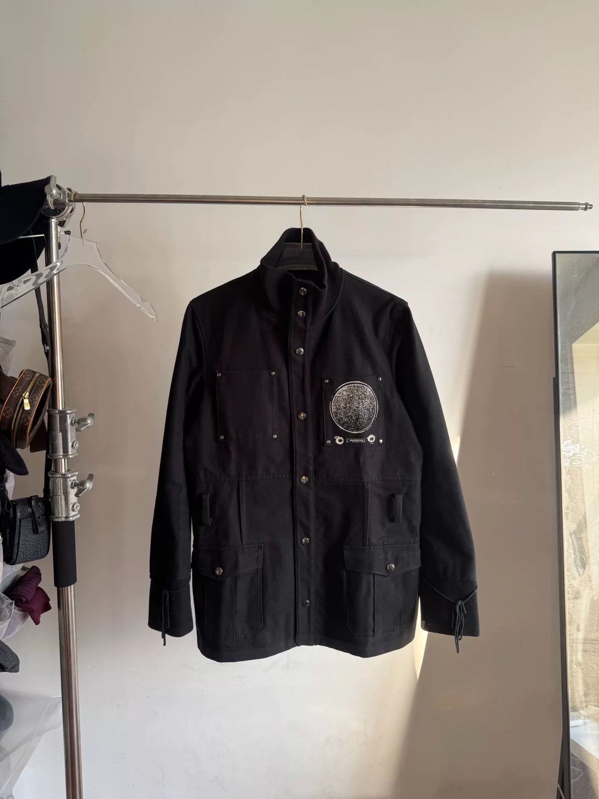 Undercover high-neck black jacket trench coat