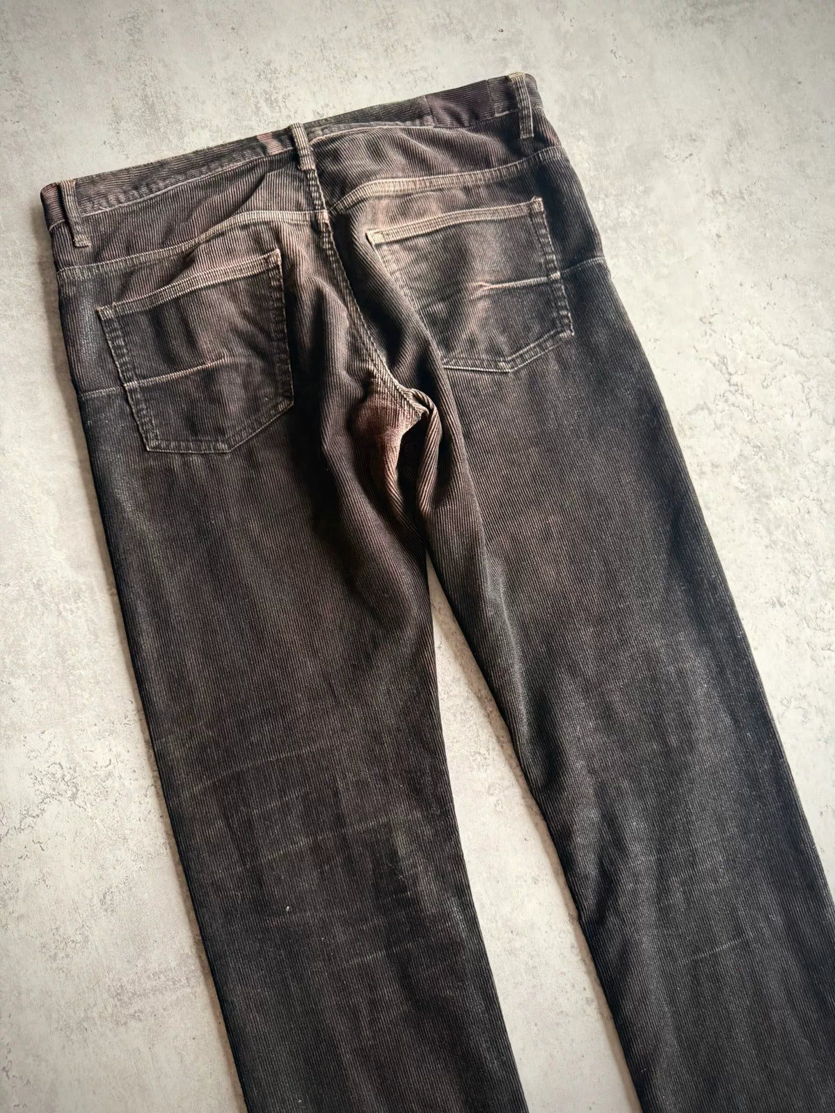 Dior Homme 07SS Hedi Slimane Washed Corduroy Claw Jeans by Hedi Slimane