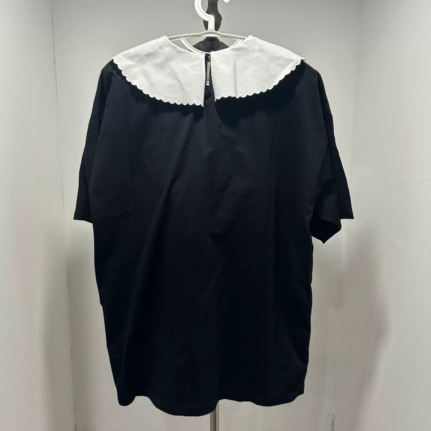 Miu Miu Embroidered Logo Short Sleeve Shirt