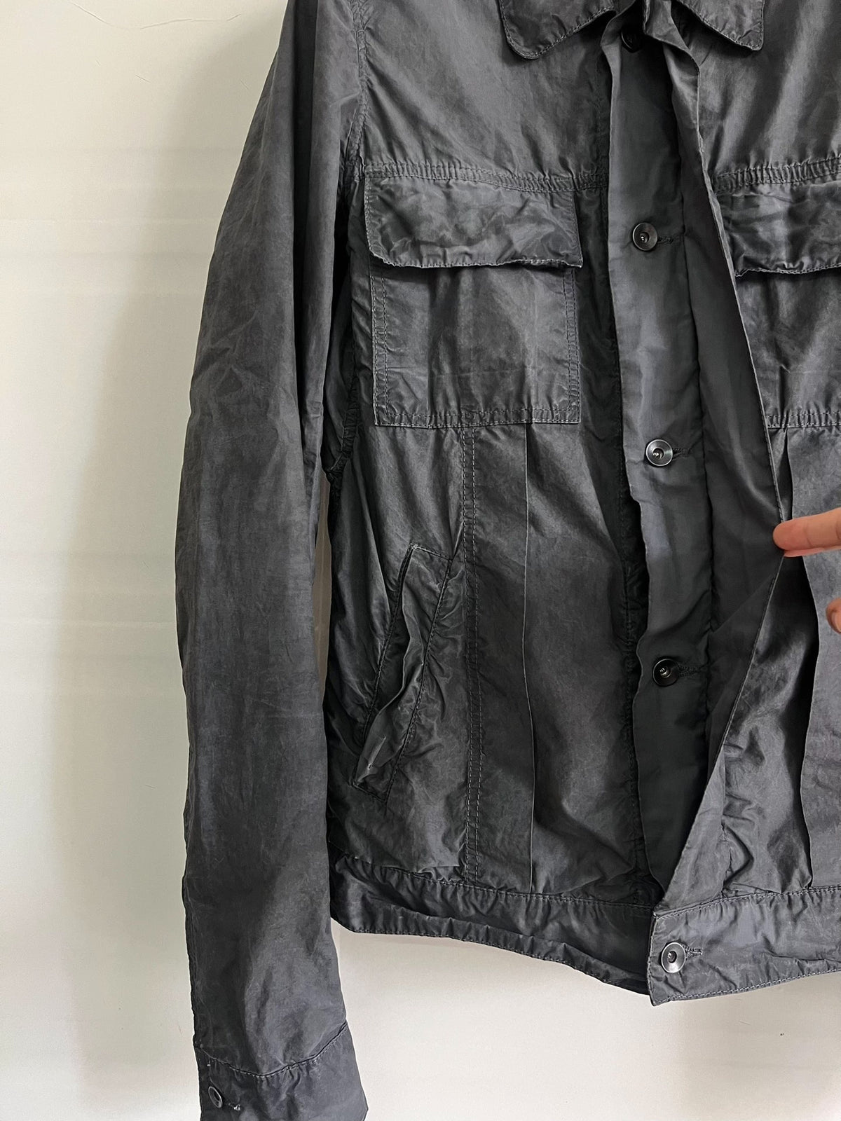 Rick Owens Vintage Dirty-Dye Distressed Jacket