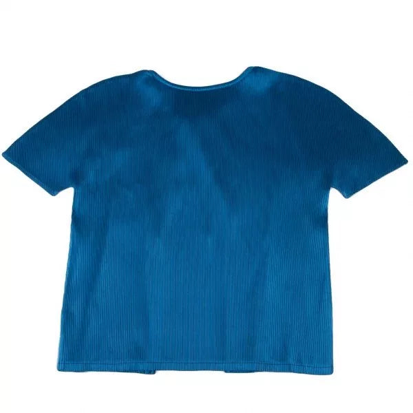 Issey Miyake Vintage Blue Pleated Cardigan