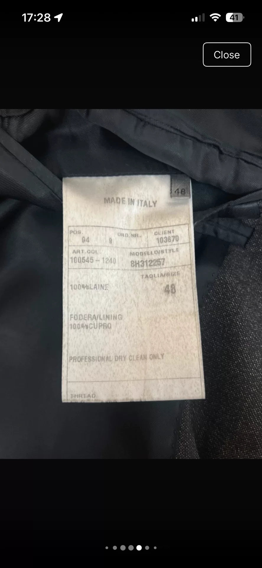Dior Homme AW08 Metallic Single-Breasted Wool Blazer