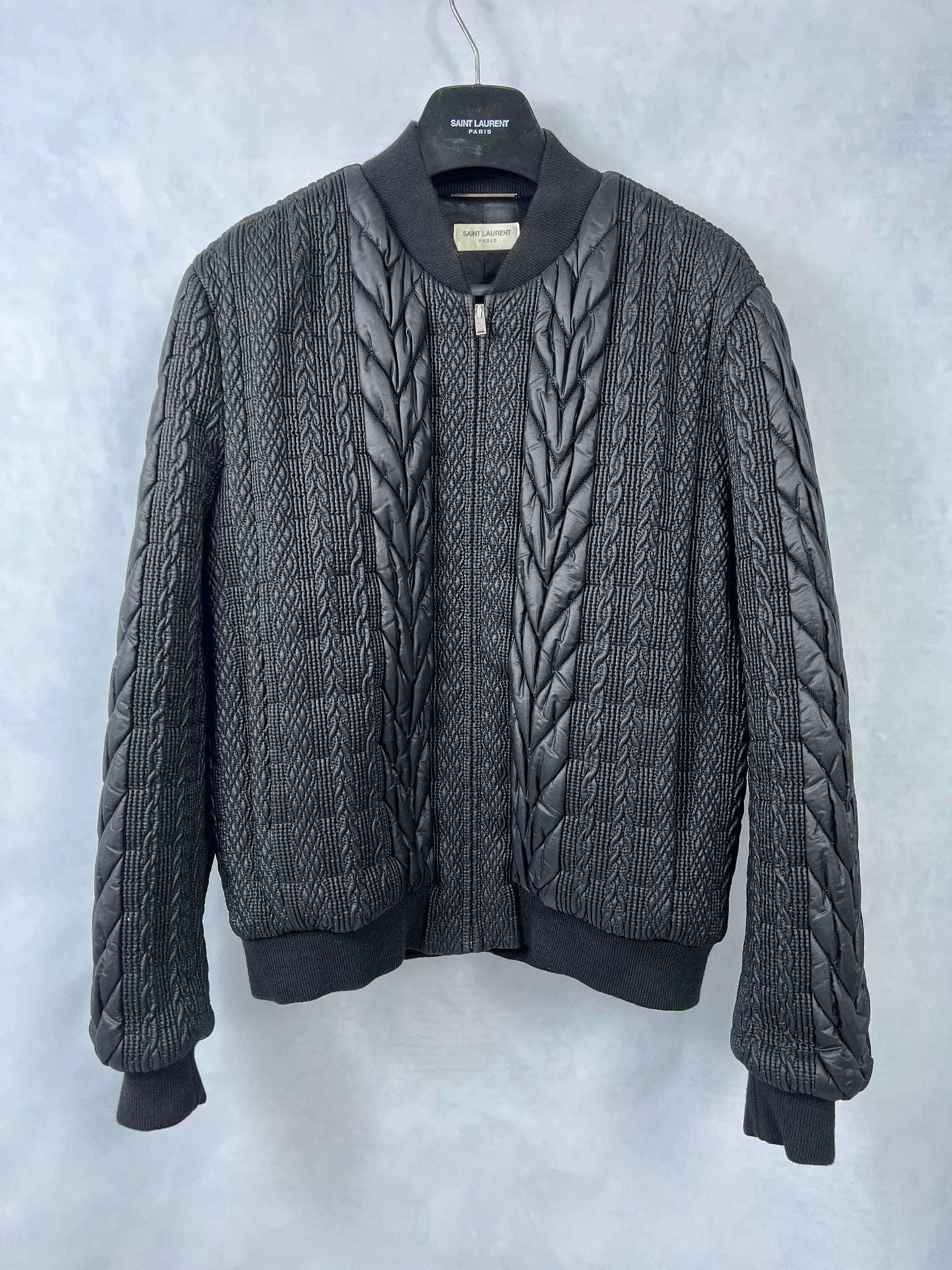 Saint Laurent 21fw Black Varsity Jacket