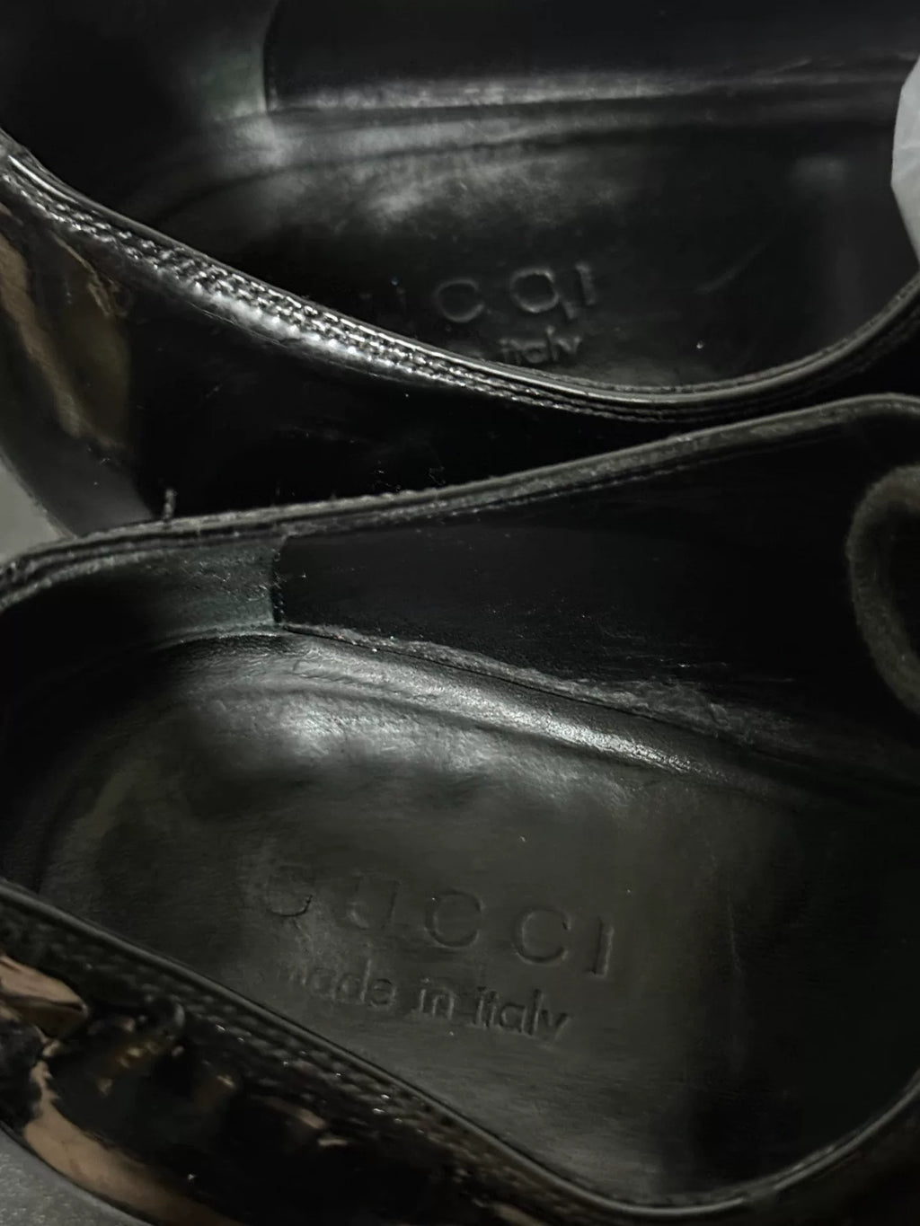 Gucci By Tom Ford Patent Derby Shoes