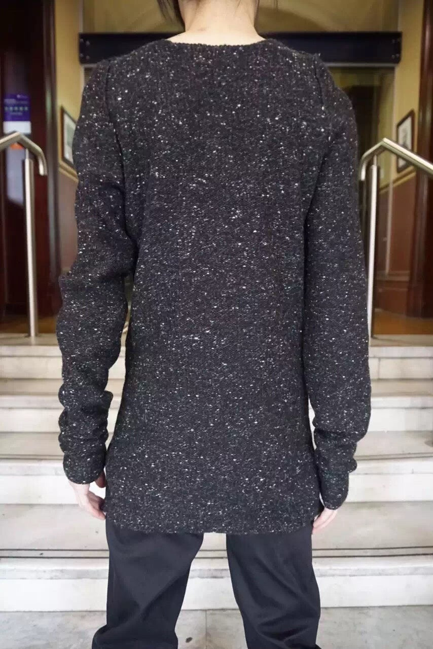 M.A+ FW15 Carbon Grey Crew Neck Camel Hair SizeM Sweater