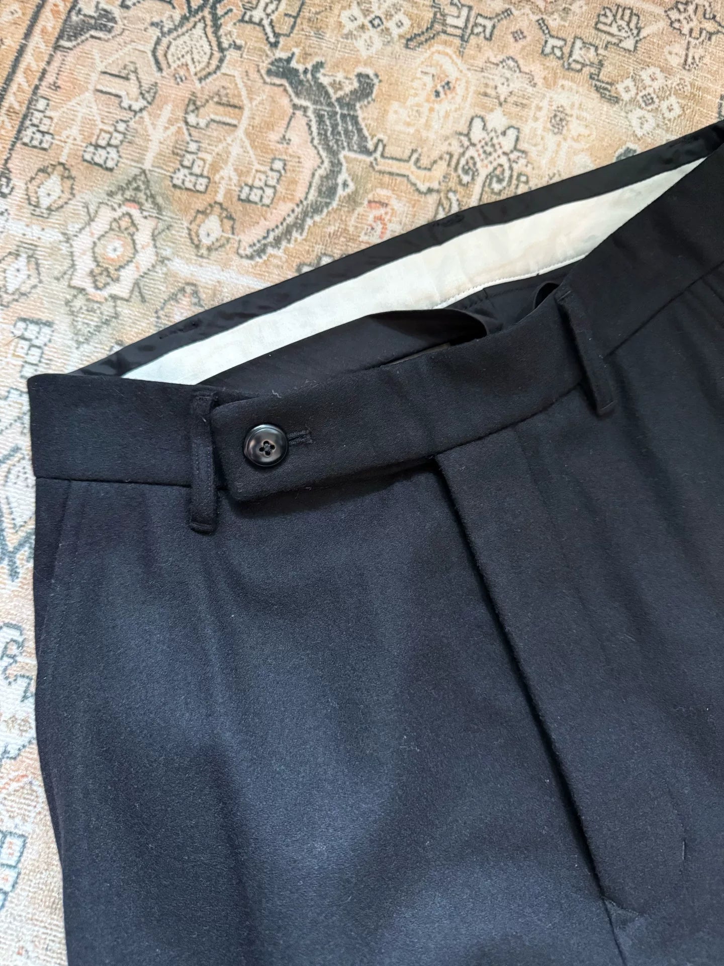 Rick Owens Mainline Wool Drop-Crotch God Pants
