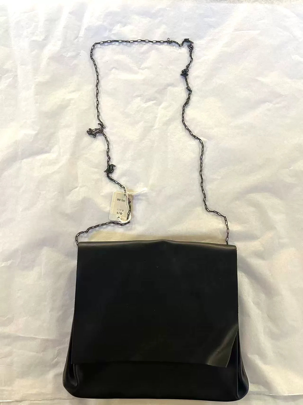 M.A+ FW18 expandable accordion w/chain Vachetta Black Sterling Silver Bag