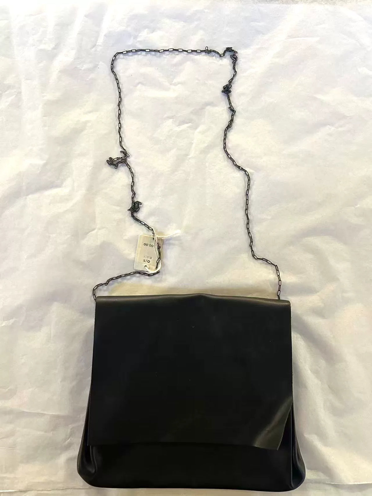 M.A+ FW18 expandable accordion w/chain Vachetta Black Sterling Silver Bag